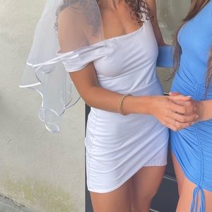 Superdown White Mini Dress
